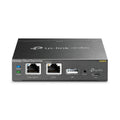 TP-Link OC200 Omada SDN hardware controller with Ethernet, USB, and status LEDs on white background.