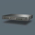 TP-Link JetStream 24-port 2.5G and 4-port 10G SFP+ rackmount managed switch shown on a gray background.