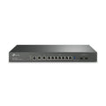 TP-Link Omada multi-gigabit VPN router ER7412-M2 front view showing ethernet and SFP ports.